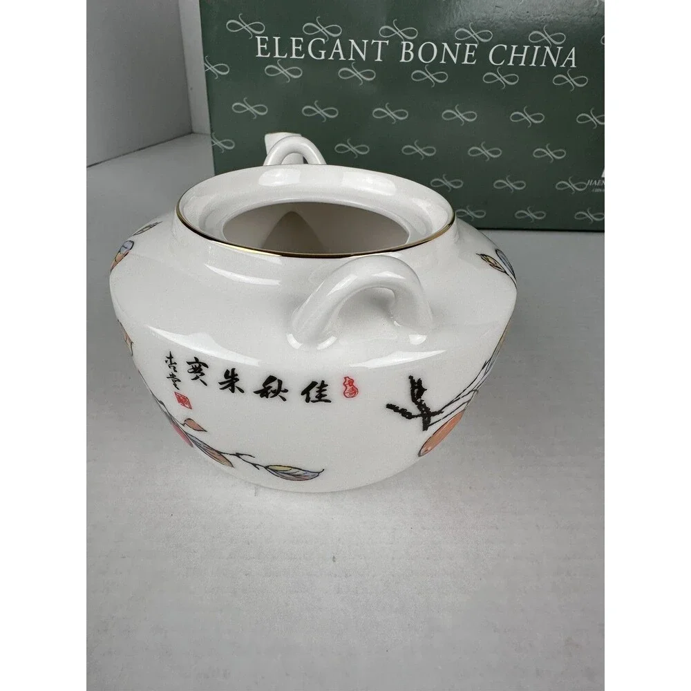 Vintage Haeng Nam Elegant Bone China Teapot & Tea Cup Set Made In Korea